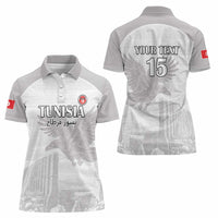 Custom Tunisia Football Women Polo Shirt White Eagles of Carthage - Wonder Print Shop