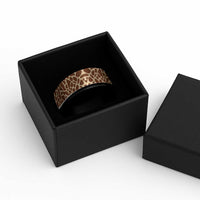 African Giraffe Skin Pattern Spinner Ring - Wonder Print Shop