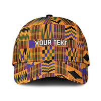 Kente African Pattern Classic Cap - Wonder Print Shop