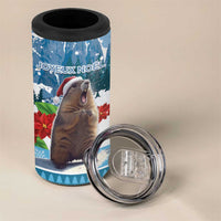 Switzerland Christmas Marmot 4 in 1 Can Cooler Tumbler Joyeux Noel - Wonder Print Shop