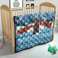 Switzerland Christmas Marmot Quilt Joyeux Noel - Wonder Print Shop