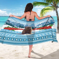 Switzerland Christmas Marmot Sarong Joyeux Noel - Wonder Print Shop
