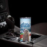 Switzerland Christmas Marmot Skinny Tumbler Joyeux Noel - Wonder Print Shop