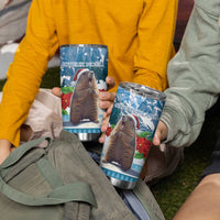 Switzerland Christmas Marmot Tumbler Cup Joyeux Noel - Wonder Print Shop