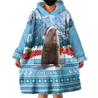 Switzerland Christmas Marmot Wearable Blanket Hoodie Joyeux Noel - Wonder Print Shop