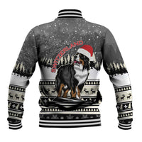 Switzerland Christmas Bernese Mountain Dog Baseball Jacket Joyeux Noel - Wonder Print Shop