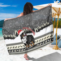 Switzerland Christmas Bernese Mountain Dog Sarong Joyeux Noel - Wonder Print Shop