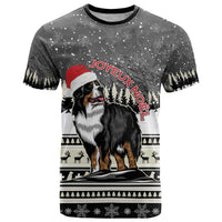Switzerland Christmas Bernese Mountain Dog T Shirt Joyeux Noel - Wonder Print Shop