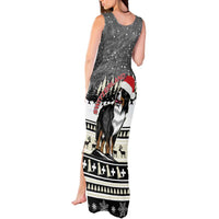 Switzerland Christmas Bernese Mountain Dog Tank Maxi Dress Joyeux Noel - Wonder Print Shop