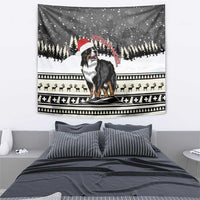 Switzerland Christmas Bernese Mountain Dog Tapestry Joyeux Noel - Wonder Print Shop