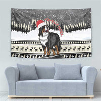 Switzerland Christmas Bernese Mountain Dog Tapestry Joyeux Noel - Wonder Print Shop