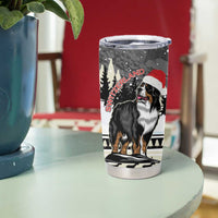 Switzerland Christmas Bernese Mountain Dog Tumbler Cup Joyeux Noel - Wonder Print Shop