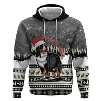 Switzerland Christmas Bernese Mountain Dog Zip Hoodie Joyeux Noel - Wonder Print Shop