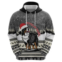 Switzerland Christmas Bernese Mountain Dog Zip Hoodie Joyeux Noel - Wonder Print Shop