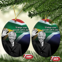 Civil Rights Leaders Unbreakable Hope Ceramic Ornament Nelson Mandela - Wonder Print Shop