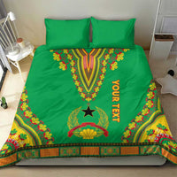 Personalised Guinea Bissau Bedding Set Dashiki Pattern - Wonder Print Shop