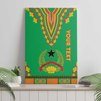 Personalised Guinea Bissau Canvas Wall Art Dashiki Pattern - Wonder Print Shop