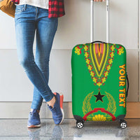 Personalised Guinea Bissau Luggage Cover Dashiki Pattern - Wonder Print Shop