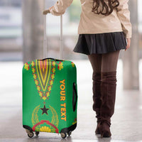 Personalised Guinea Bissau Luggage Cover Dashiki Pattern - Wonder Print Shop