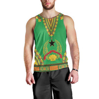 Personalised Guinea Bissau Men Tank Top Dashiki Pattern - Wonder Print Shop