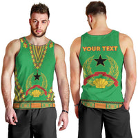 Personalised Guinea Bissau Men Tank Top Dashiki Pattern - Wonder Print Shop