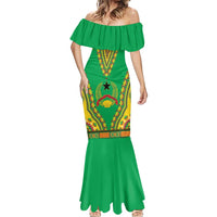 Personalised Guinea Bissau Mermaid Dress Dashiki Pattern - Wonder Print Shop