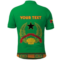 Personalised Guinea Bissau Polo Shirt Dashiki Pattern - Wonder Print Shop