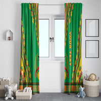 Personalised Guinea Bissau Window Curtain Dashiki Pattern - Wonder Print Shop