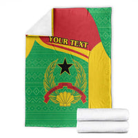 Personalised Guinea Bissau Blanket Coat Of Arms - African Pattern