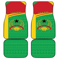 Personalised Guinea Bissau Car Mats Coat Of Arms - African Pattern - Wonder Print Shop
