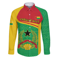 Personalised Guinea Bissau Family Matching Puletasi and Hawaiian Shirt Coat Of Arms - African Pattern - Wonder Print Shop