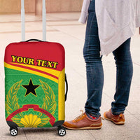 Personalised Guinea Bissau Luggage Cover Coat Of Arms - African Pattern - Wonder Print Shop