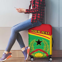 Personalised Guinea Bissau Luggage Cover Coat Of Arms - African Pattern - Wonder Print Shop