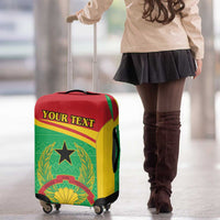 Personalised Guinea Bissau Luggage Cover Coat Of Arms - African Pattern - Wonder Print Shop
