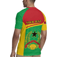 Personalised Guinea Bissau Rugby Jersey Coat Of Arms - African Pattern - Wonder Print Shop