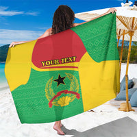 Personalised Guinea Bissau Sarong Coat Of Arms - African Pattern - Wonder Print Shop