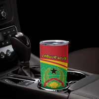 Personalised Guinea Bissau Tumbler Cup Coat Of Arms - African Pattern - Wonder Print Shop