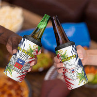 Mayotte 4 in 1 Can Cooler Tumbler Coat Of Arms With Ylang Ylang