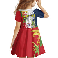 Ra Hachiri 976 Family Matching Off Shoulder Short Dress and Hawaiian Shirt Coat Of Arms With Ylang Ylang