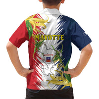 Ra Hachiri 976 Family Matching Summer Maxi Dress and Hawaiian Shirt Coat Of Arms With Ylang Ylang