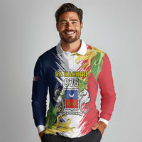 Ra Hachiri 976 Long Sleeve Polo Shirt Coat Of Arms With Ylang Ylang