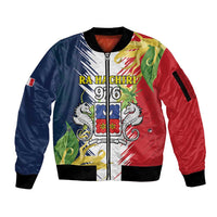Ra Hachiri 976 Sleeve Zip Bomber Jacket Coat Of Arms With Ylang Ylang