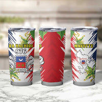 Mayotte Tumbler Cup Coat Of Arms With Ylang Ylang