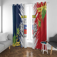 Ra Hachiri 976 Window Curtain Coat Of Arms With Ylang Ylang