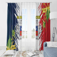 Ra Hachiri 976 Window Curtain Coat Of Arms With Ylang Ylang