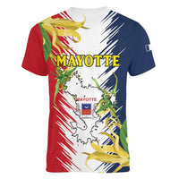 Ra Hachiri 976 Women V-Neck T-Shirt Coat Of Arms With Ylang Ylang