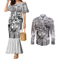 Civil Rights Leaders Couples Matching Mermaid Dress and Long Sleeve Button Shirt Freedom Is Equal Housing Too