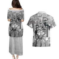 Civil Rights Leaders Couples Matching Puletasi and Hawaiian Shirt Freedom Is Equal Housing Too