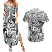 Civil Rights Leaders Couples Matching Summer Maxi Dress and Hawaiian Shirt Freedom Is Equal Housing Too