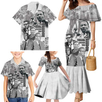 Civil Rights Leaders Family Matching Mermaid Dress and Hawaiian Shirt Freedom Is Equal Housing Too